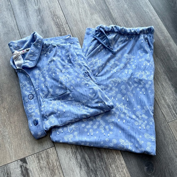 munki munki Light Purple Sheep Pajamas Size XXL Short-sleeve Cozy - Picture 9 of 9